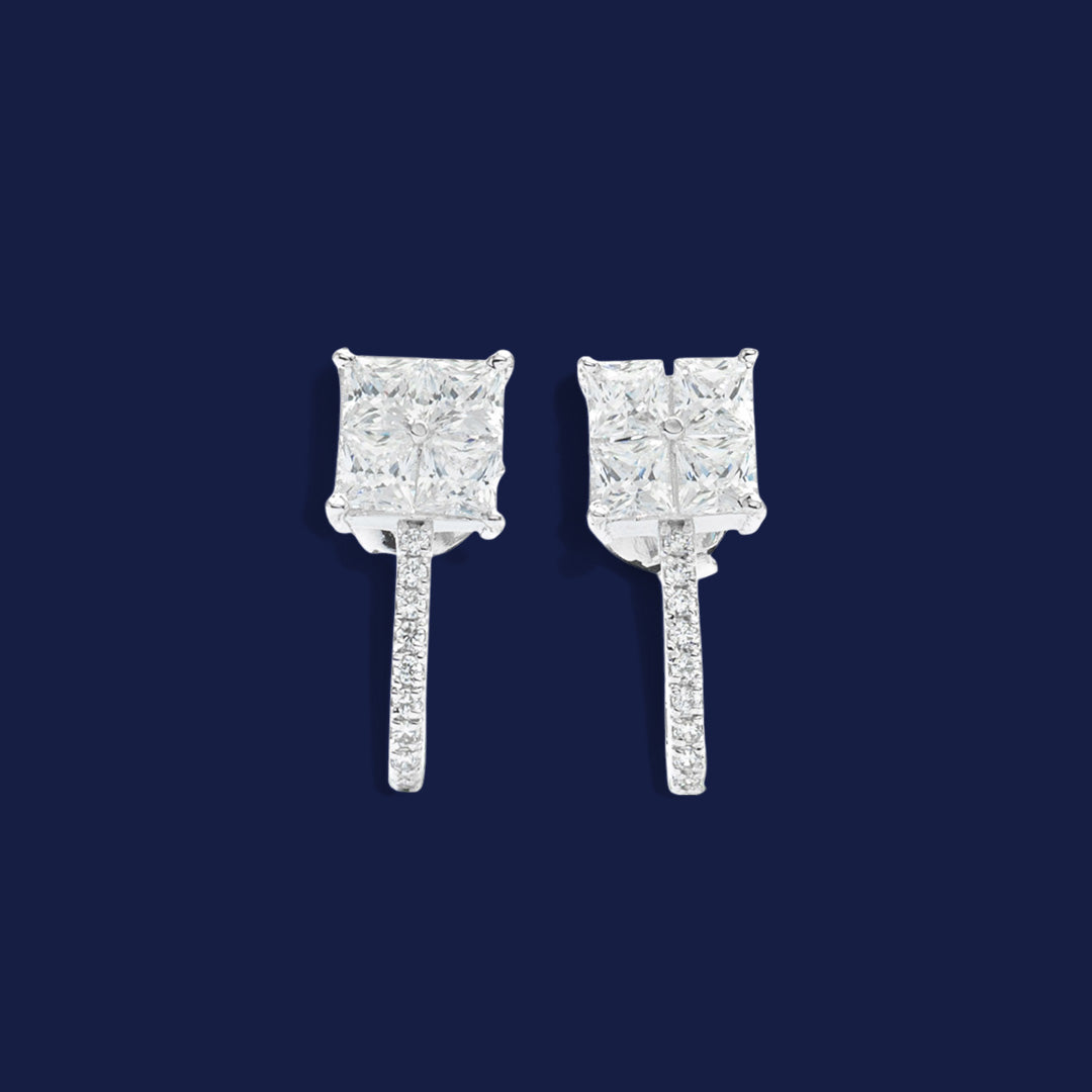 Swan Square Studs