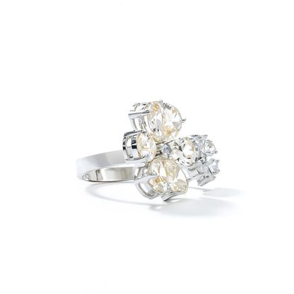 Golden Petal Cocktail Ring